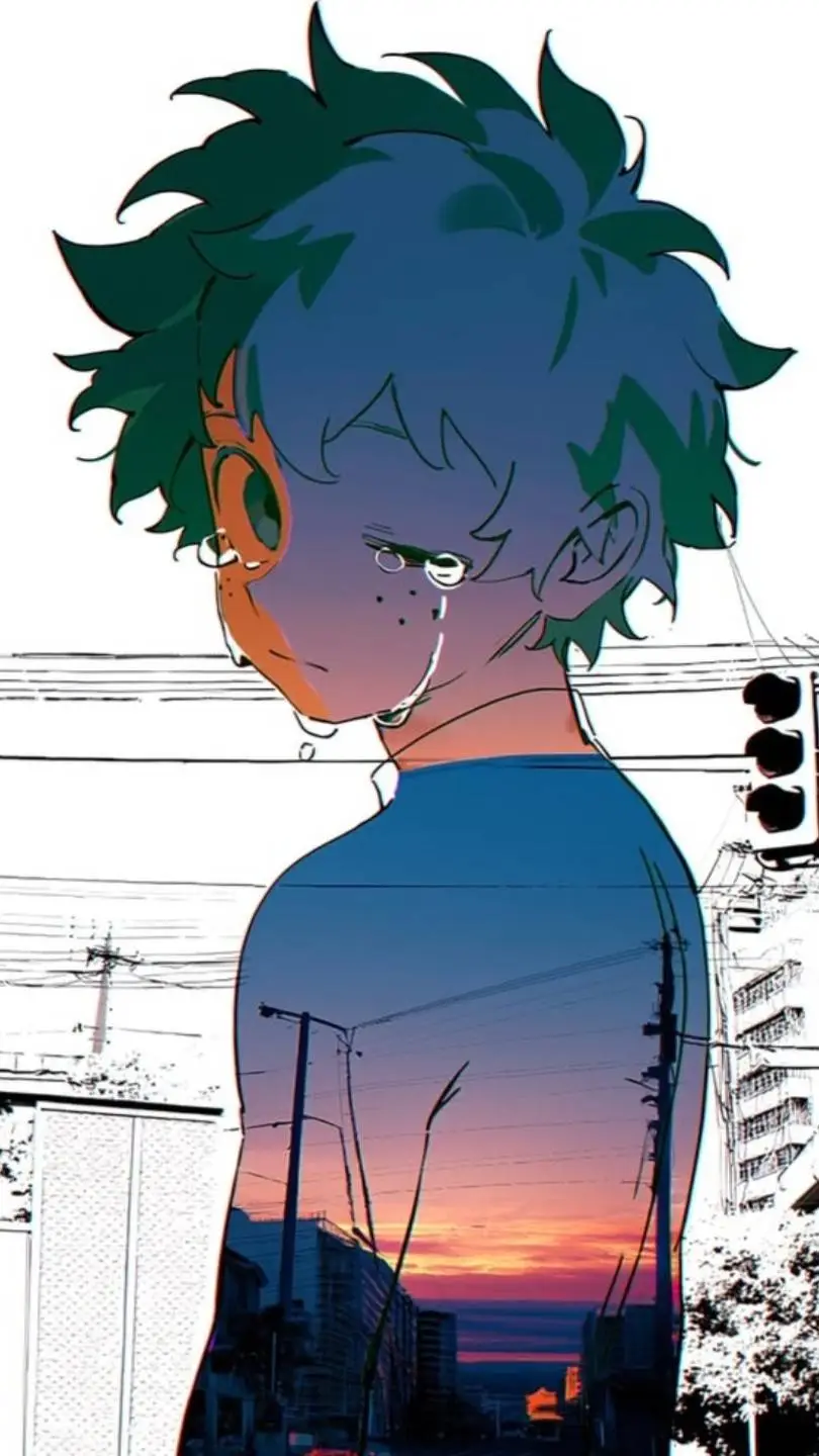 ai character: Sad Deku 🥦😢 background