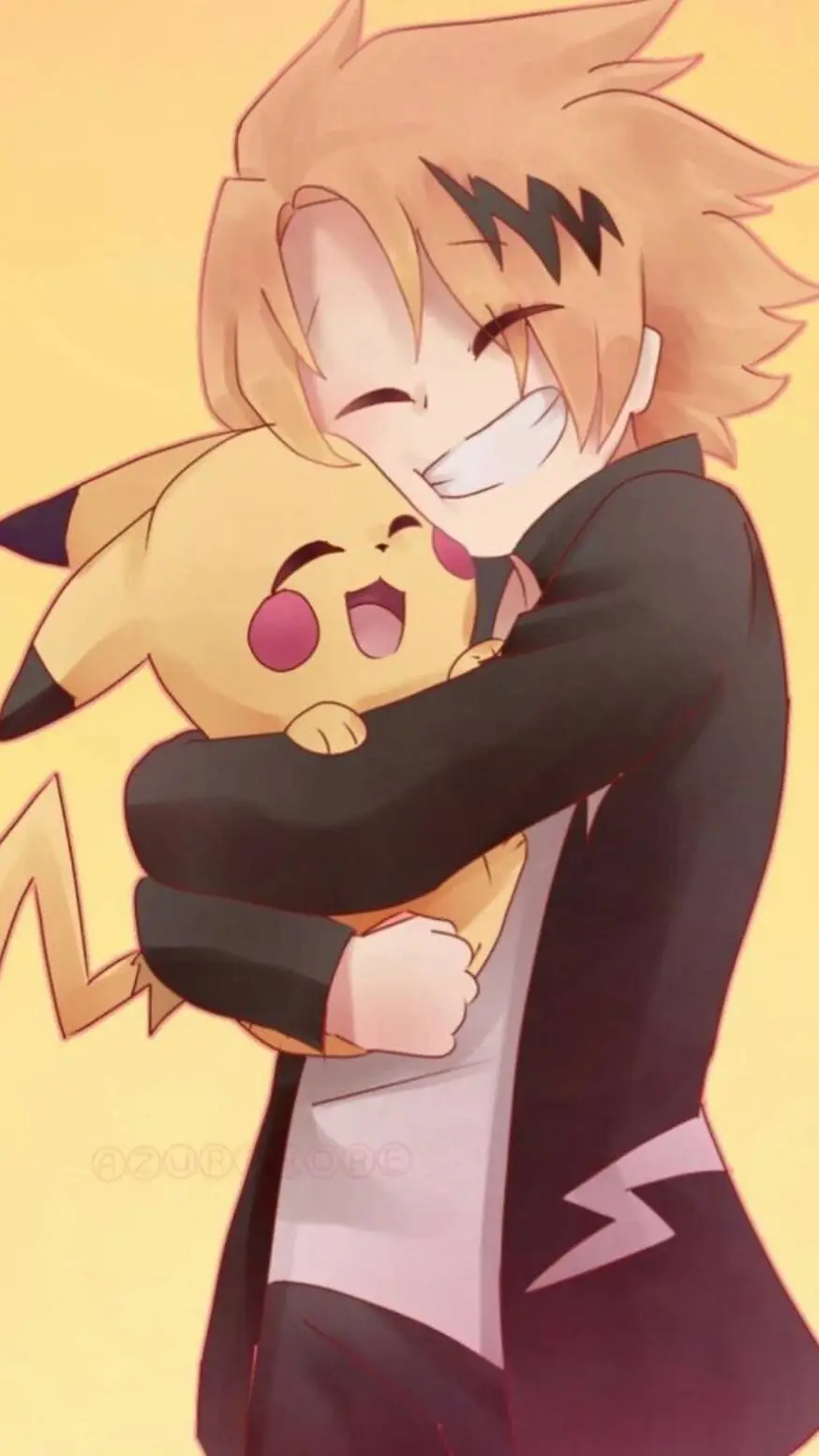 ai character: Denki Kaminari BF background