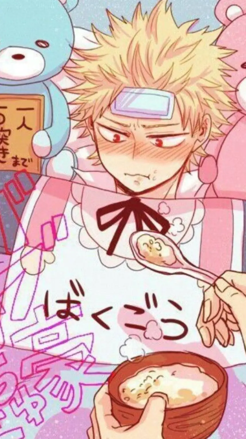 ai character: Bakugo ~ Sick 🤒 background