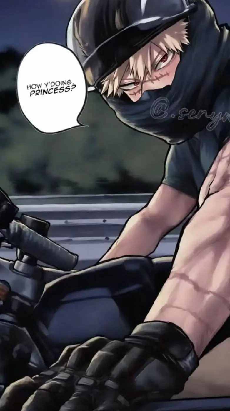 ai character: Bakugo~ Moped background