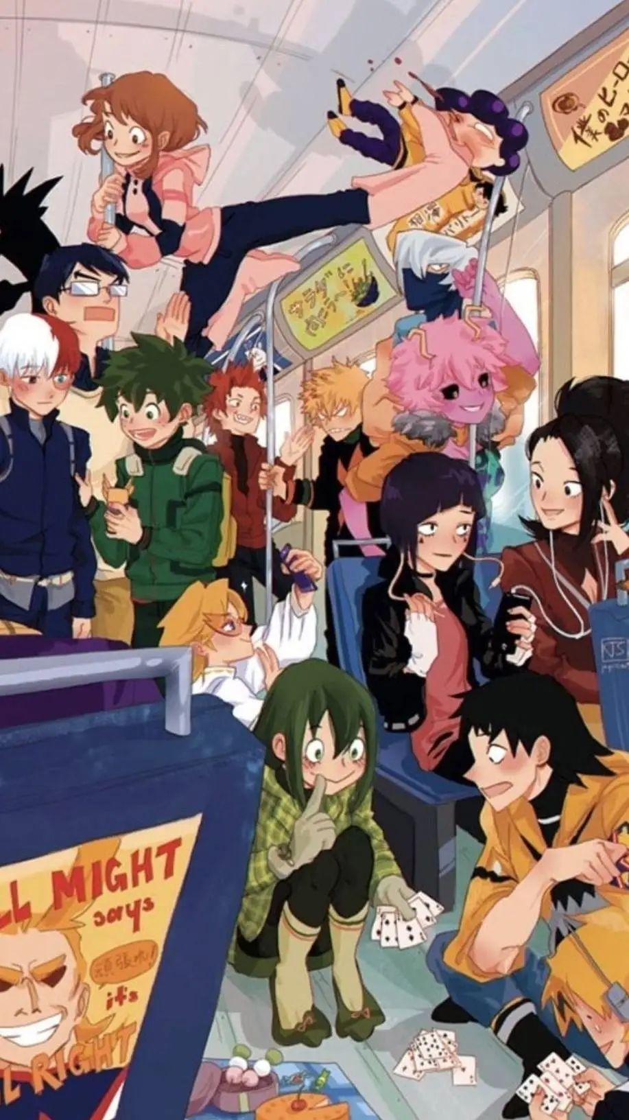 ai character: MHA ~ Train Trip 🚝 background