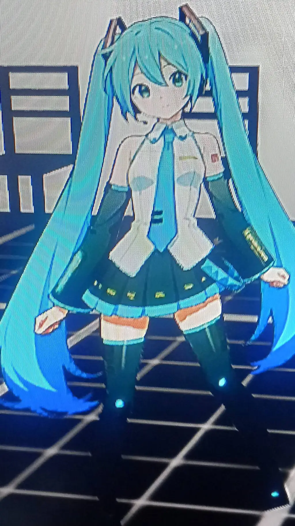 ai character: Miku  background