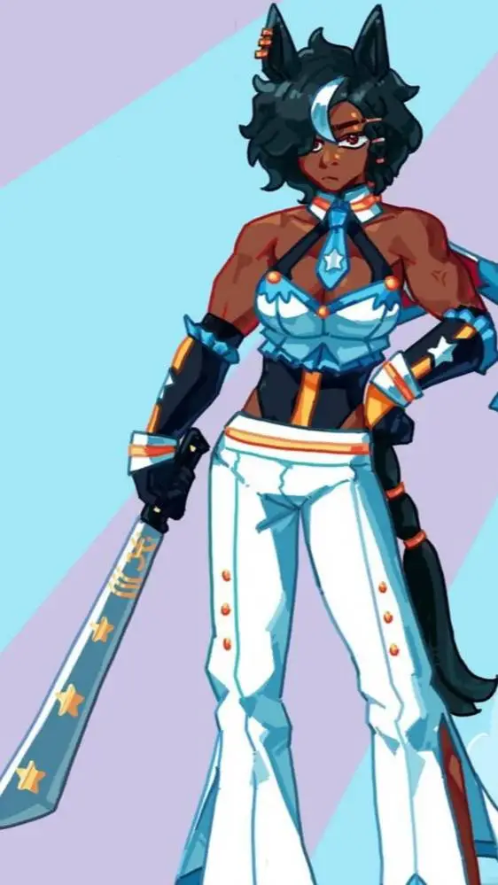 ai character: Velve Candy B background
