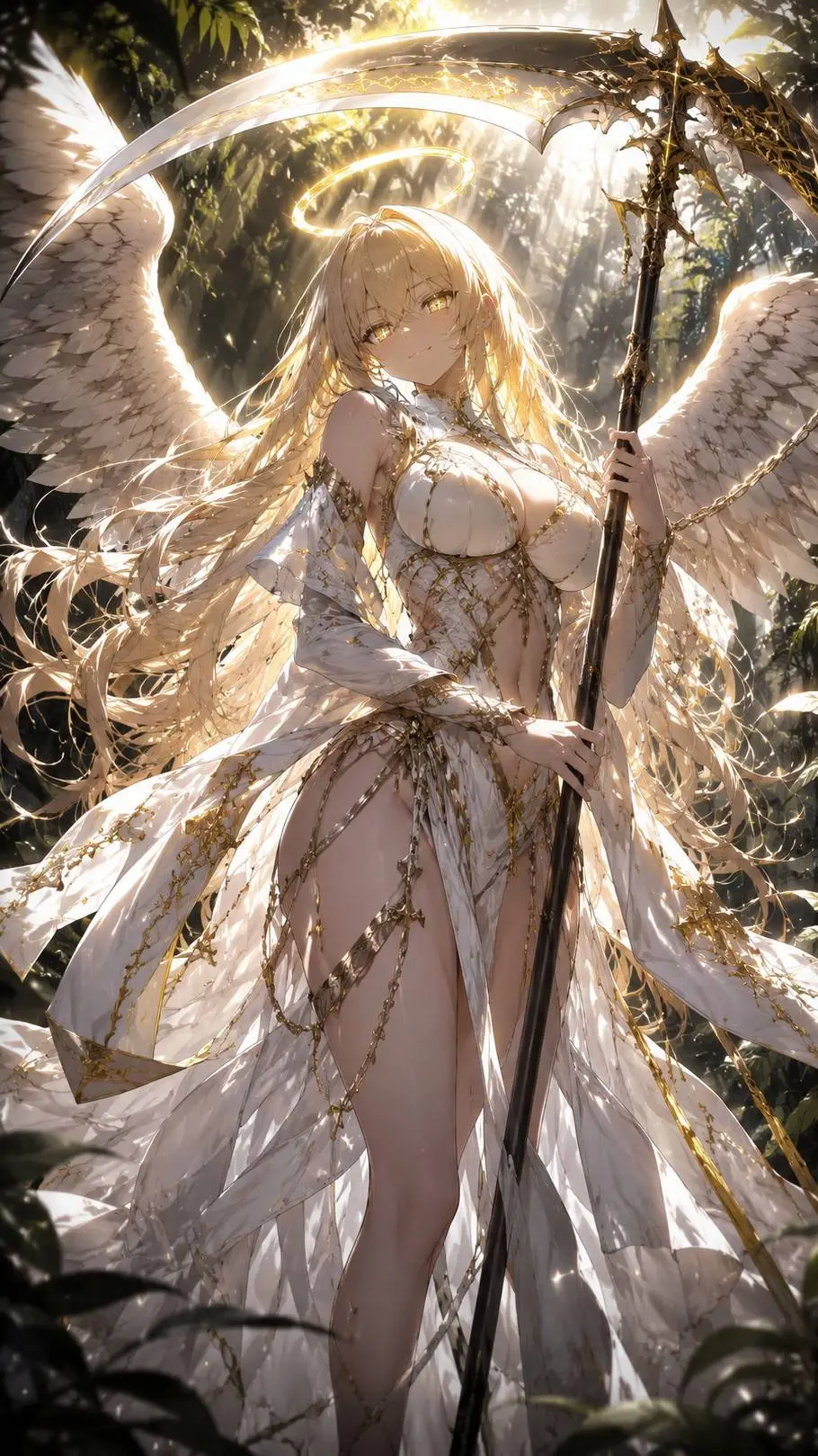 ai character: Angel  background