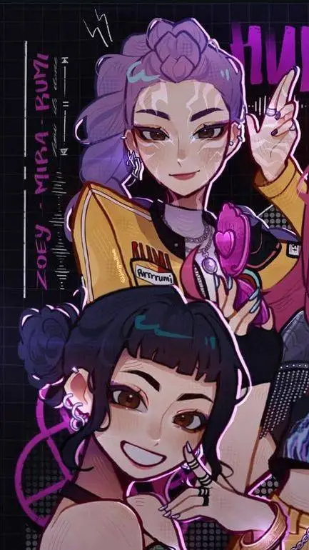 ai character: Rumi y zoey  background