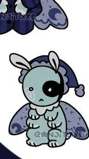 ai character: Astro moth moon  background