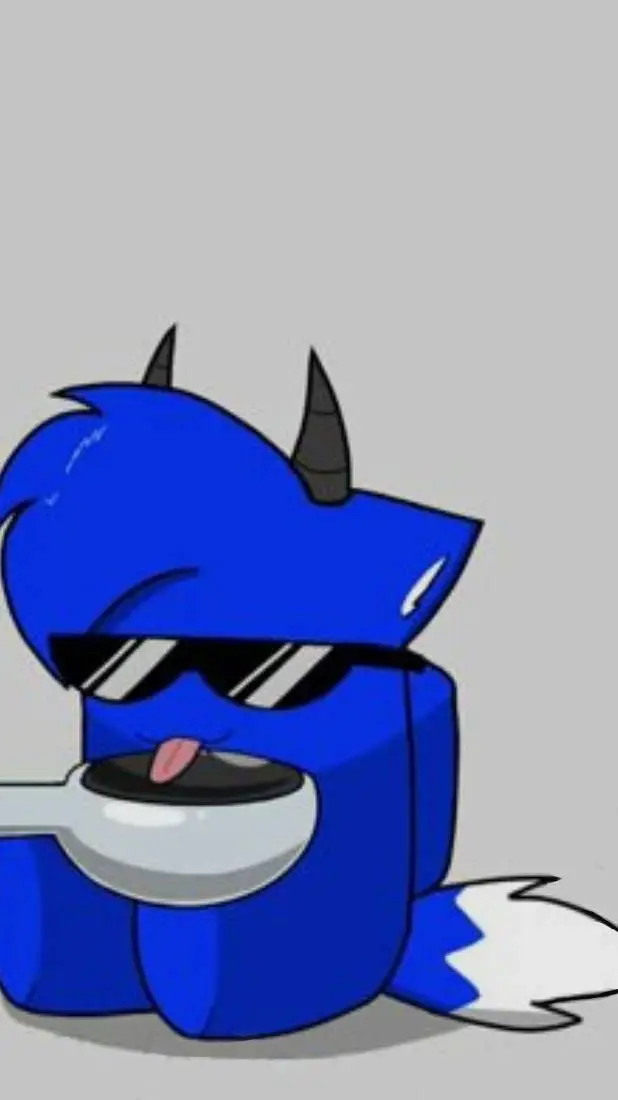 ai character: mr blue background