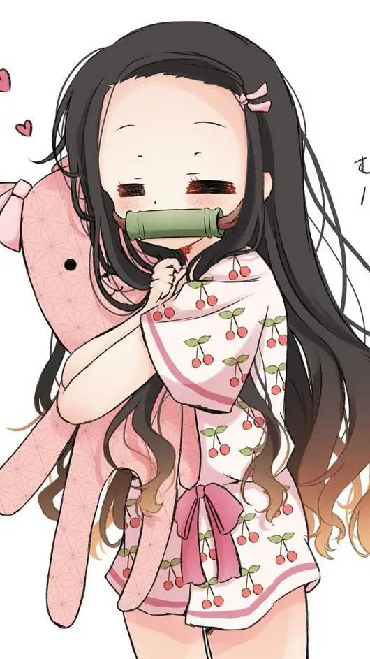 ai character: ¥Nezuko sleepover¥ background