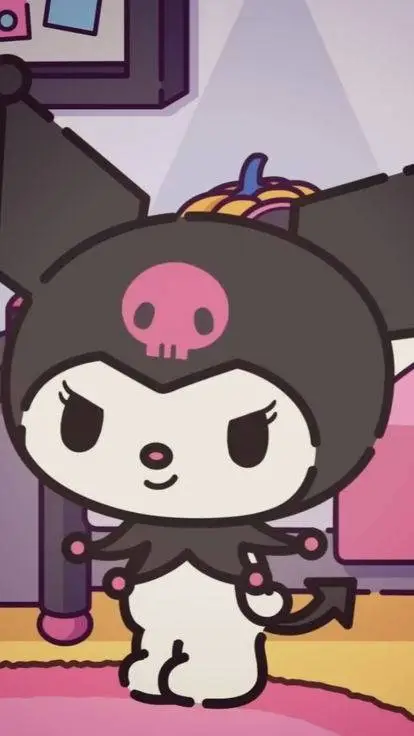 ai character: Kuromi  background