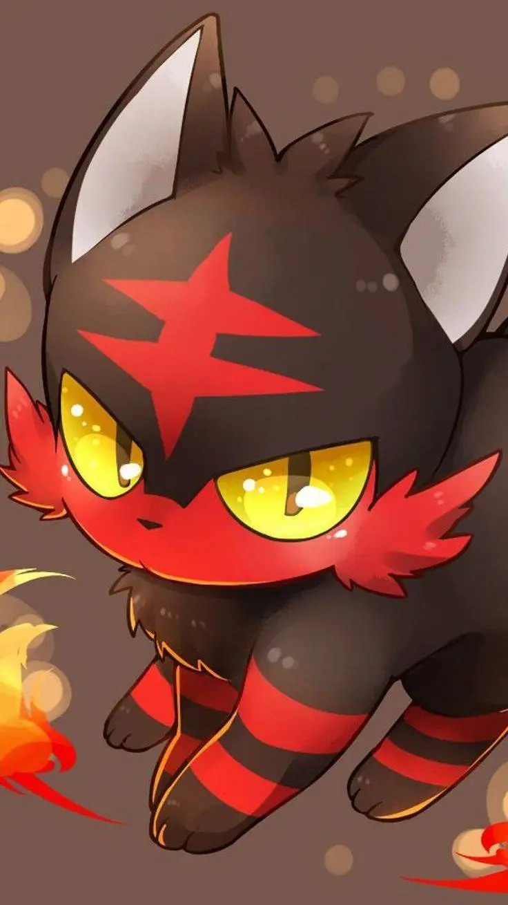 ai character: Litten background