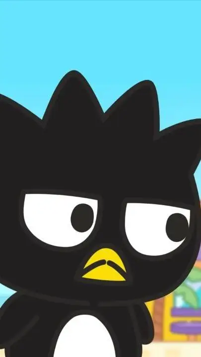 ai character: Badtz maru  background