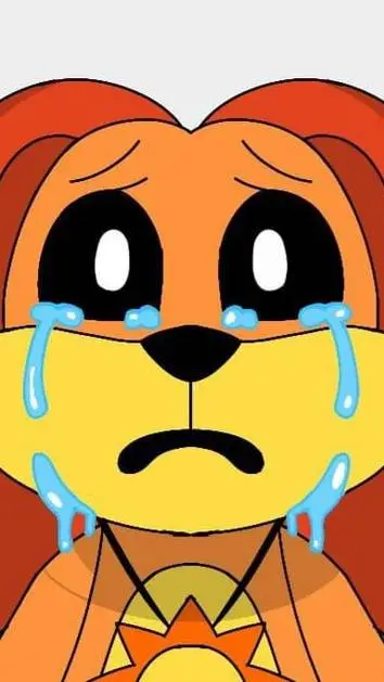 ai character: sad dogDay background