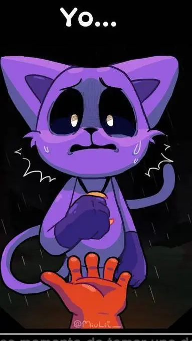 ai character: sad catnap  background