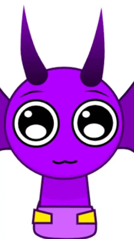 ai character: baby durple background