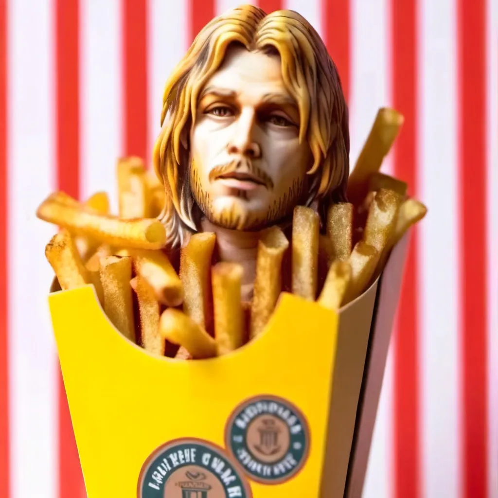 chat with ai character: kurt cobain fries