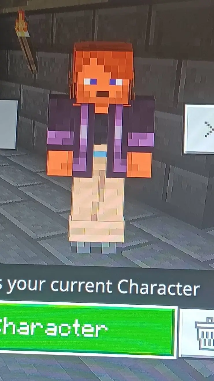 ai character: Minecraft Cobain background
