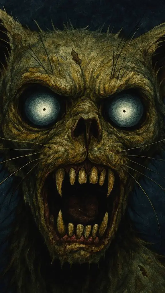 ai character: Zombie Cat background