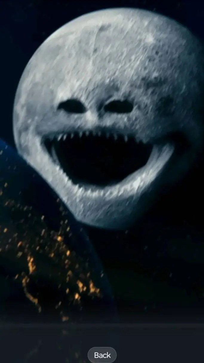 ai character: Moon wake up background