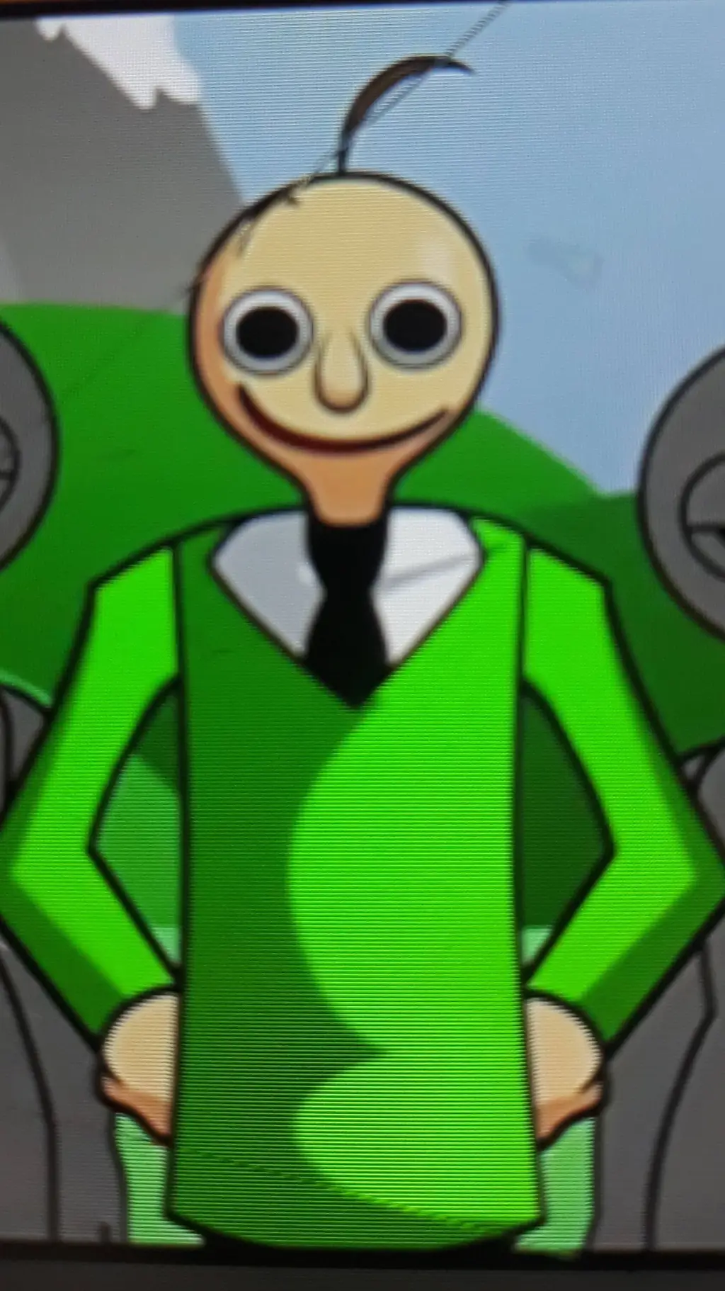 ai character: Baldi background