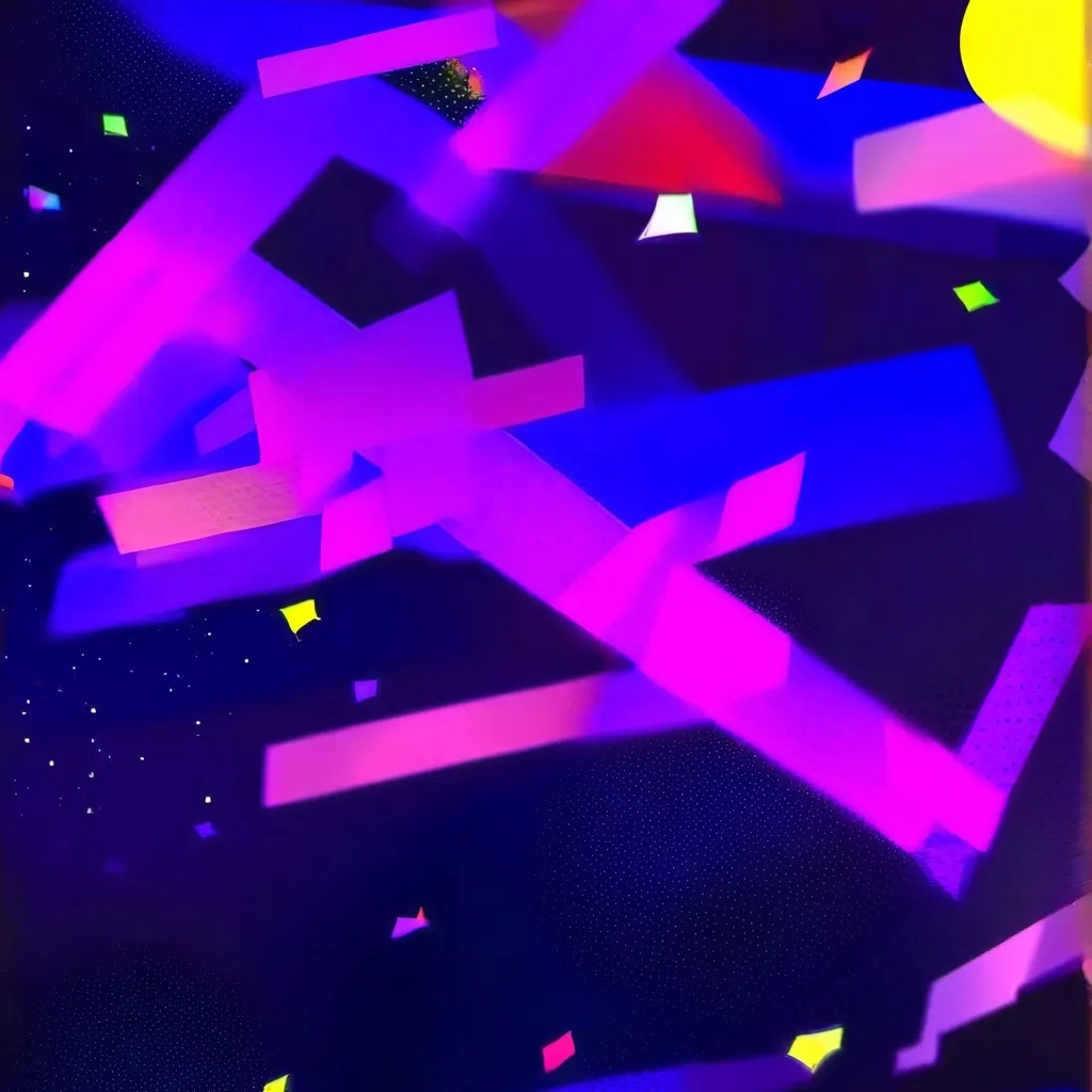 chat with ai character: neon party