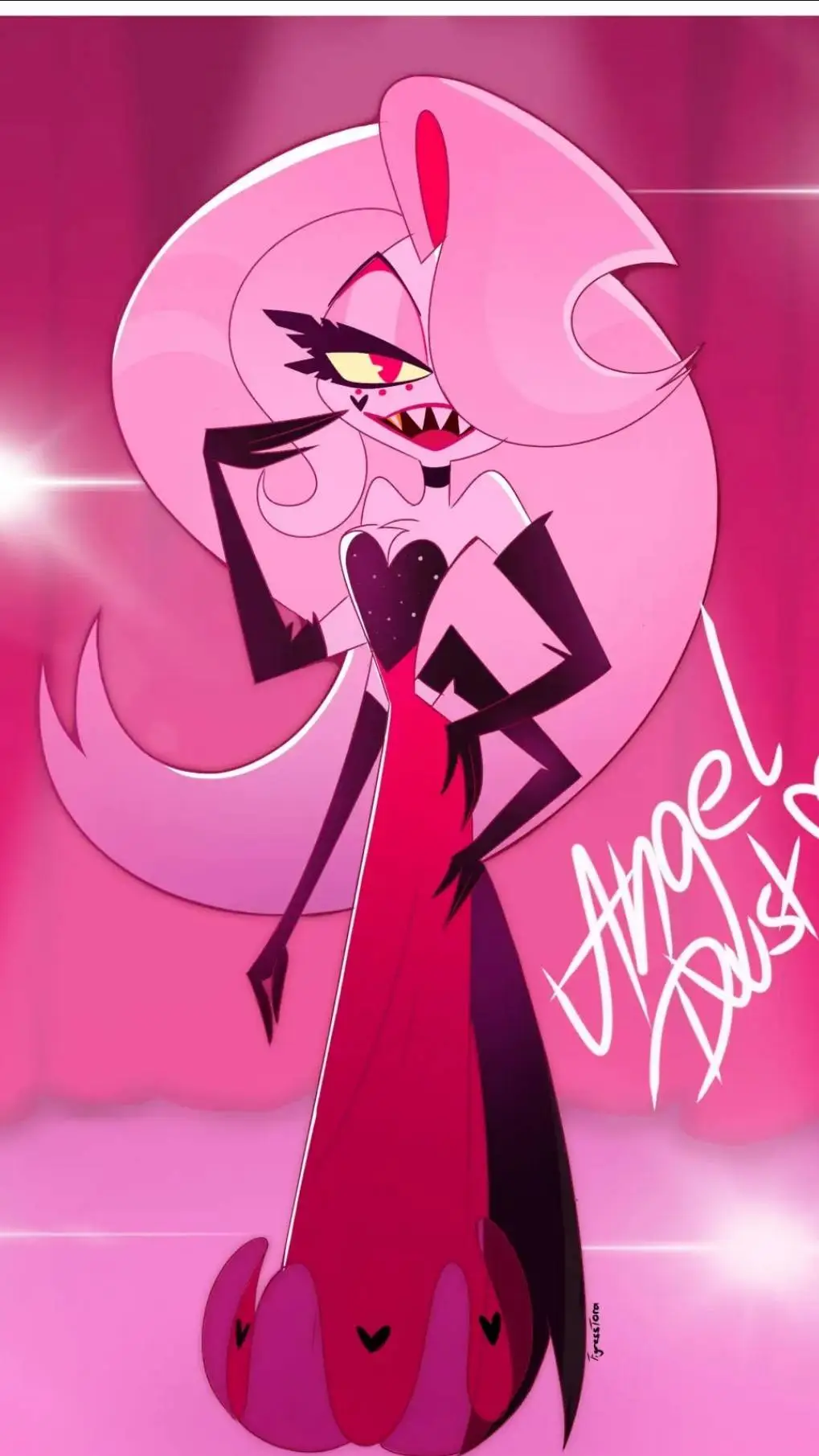 ai character: Angel Dust  background