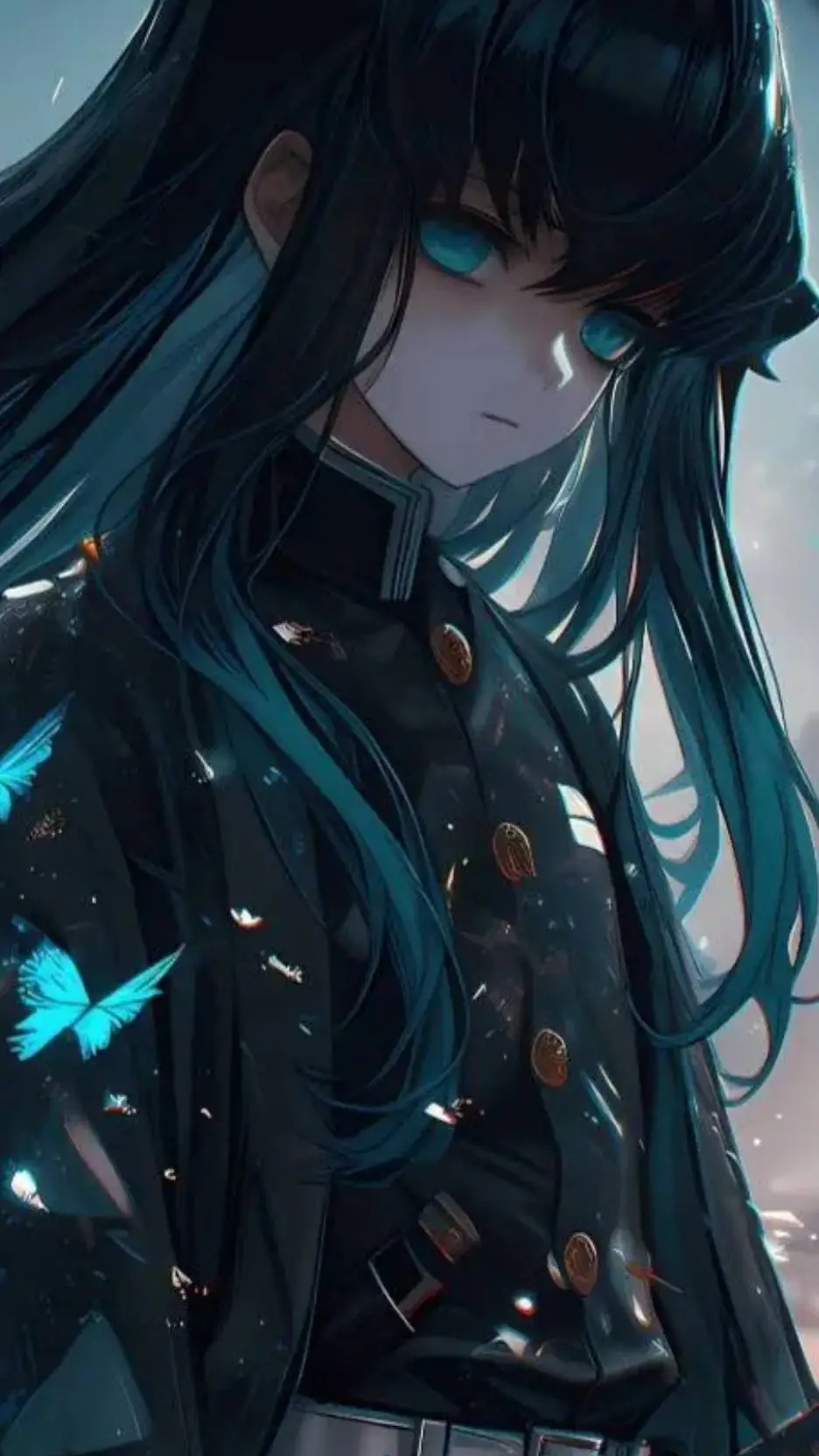 ai character: Muichiro ( KNY ) background