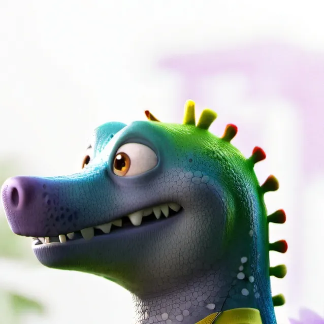 chat with ai character: rideable pianosaur
