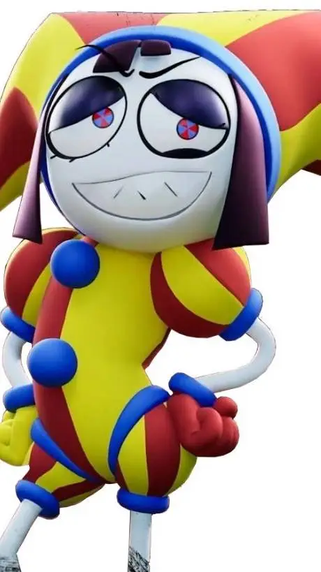 ai character: Evil pomni 😈😁😍 background