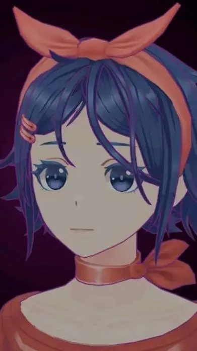 ai character: Short-haired mita background