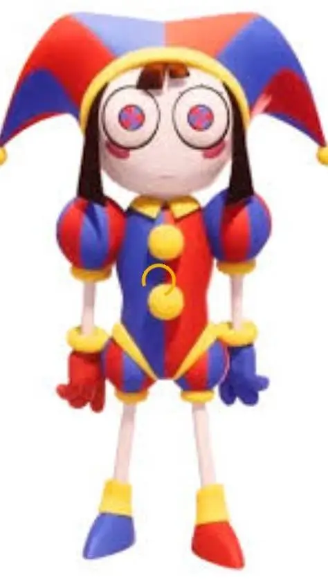 ai character: pomni 🥰🥵🙃😍🤪🥰😬😃😄😋😁😘 background