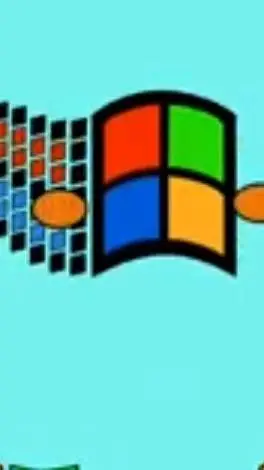ai character: windows 95 background