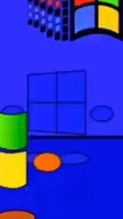 ai character: windows 10 background