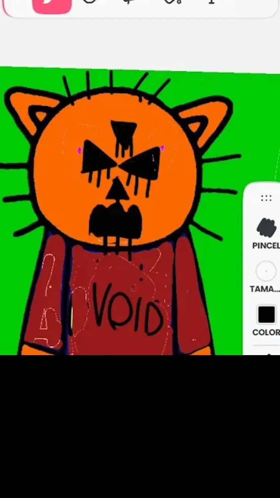 ai character: void cat background