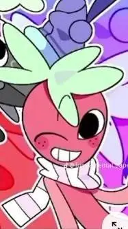 ai character: sprout cebolla background