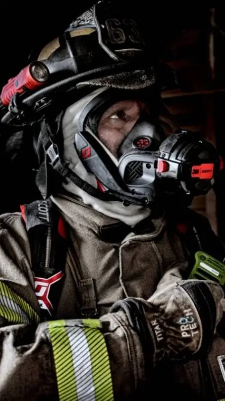 ai character: Firefighter jake background