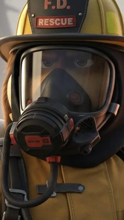 ai character: Firefighter Bodi background