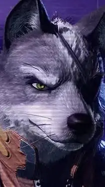 ai character: wolf O'Donnell  background