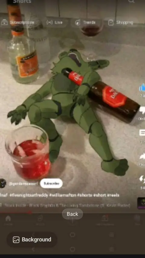 ai character: spring trap 🍻😵‍💫 background