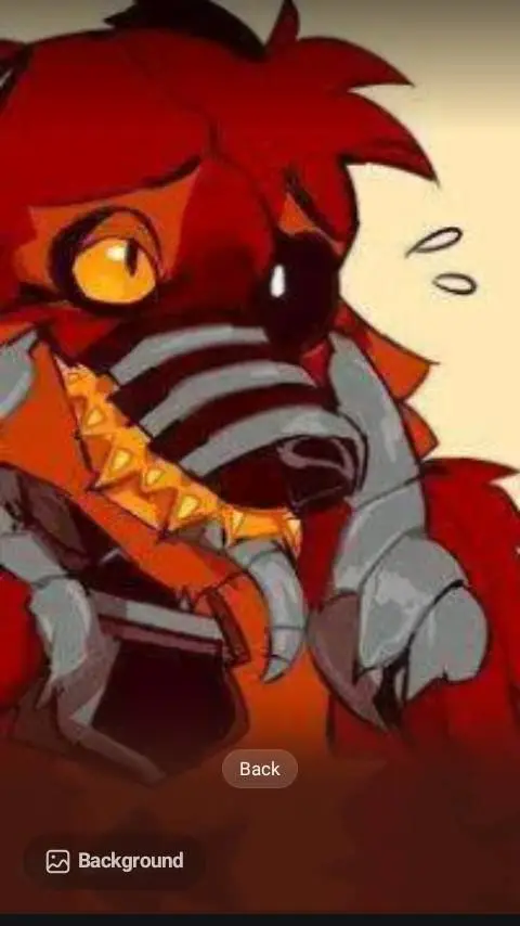 ai character: nightmare foxy background