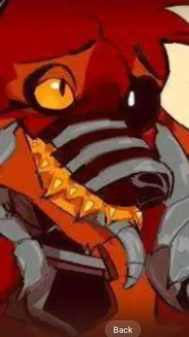 ai character: night mare foxy  background