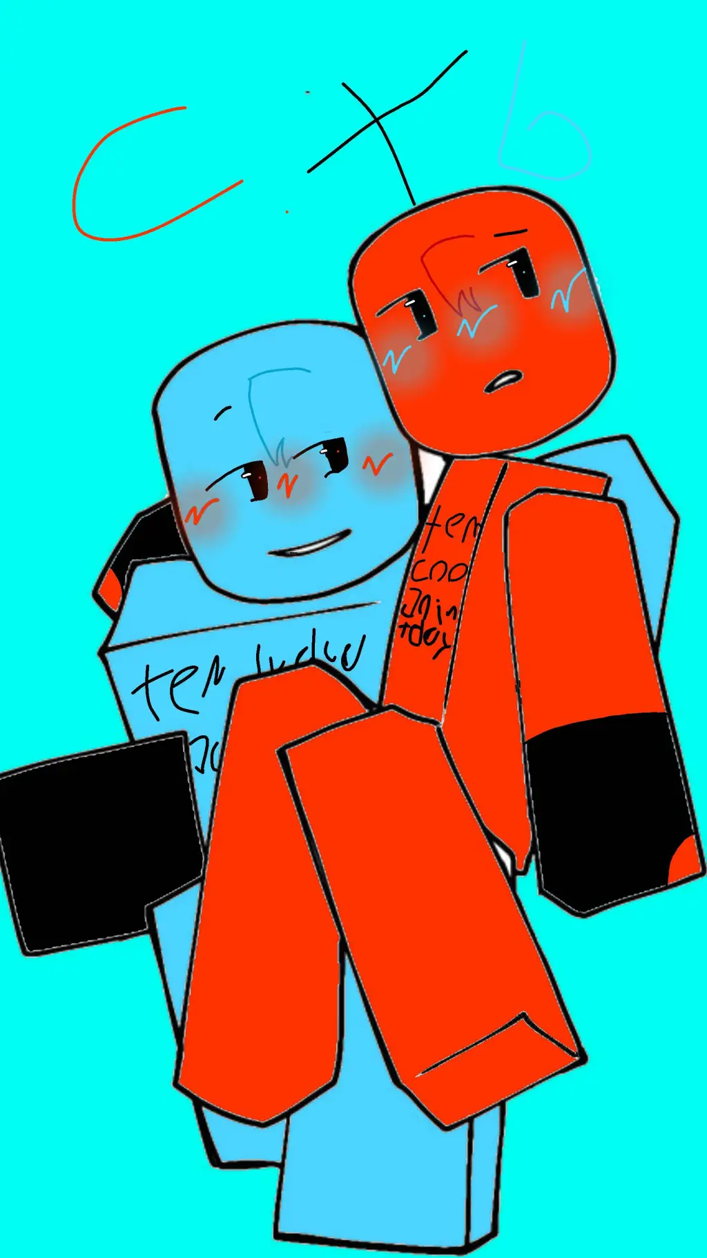 ai character: coolkid x bluudud  background