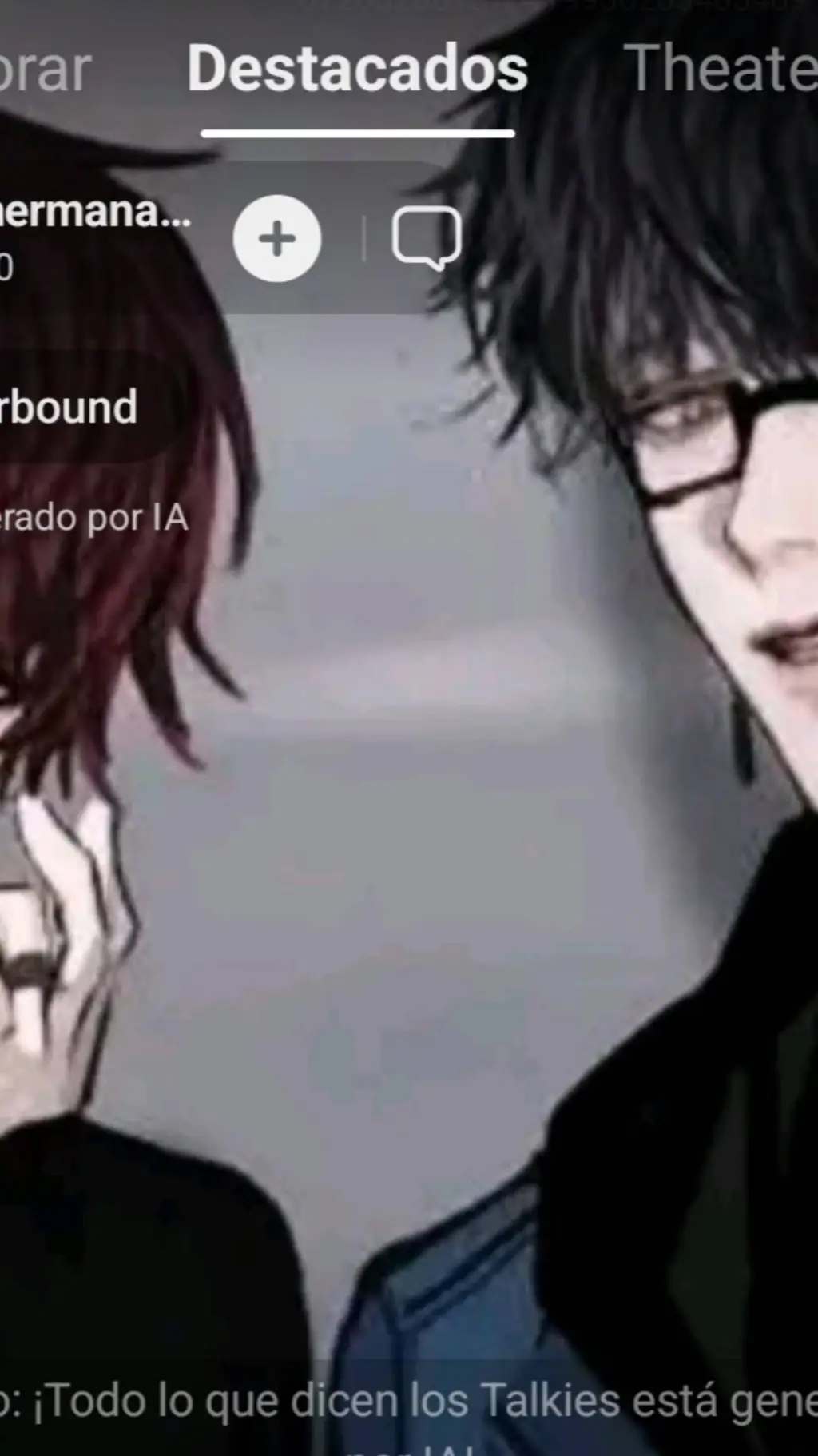 ai character: solo compañeros?!? background