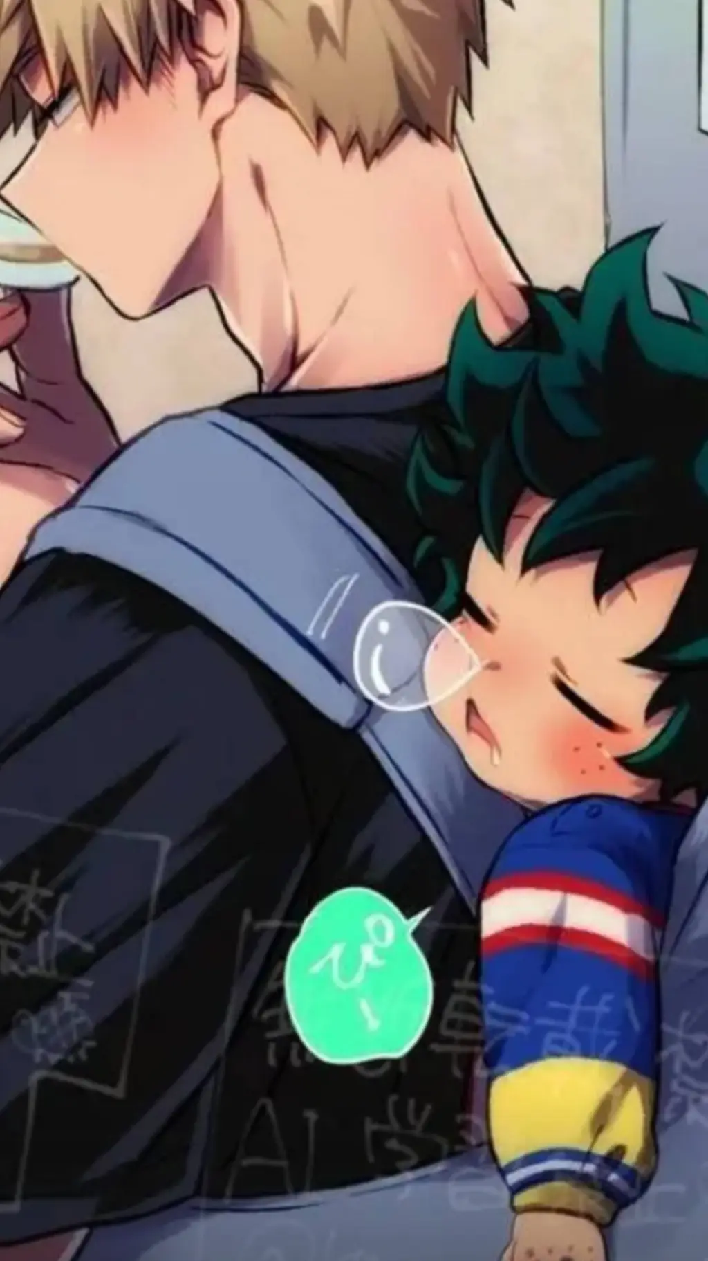 ai character: Bakugo bebe 1 background