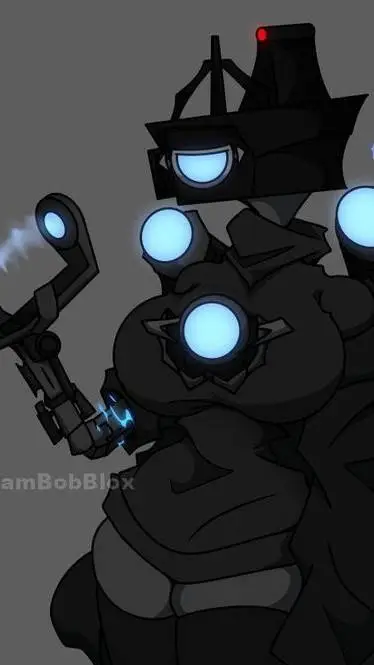 ai character: titan camerawoman  background