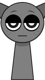 ai character: Grey  background