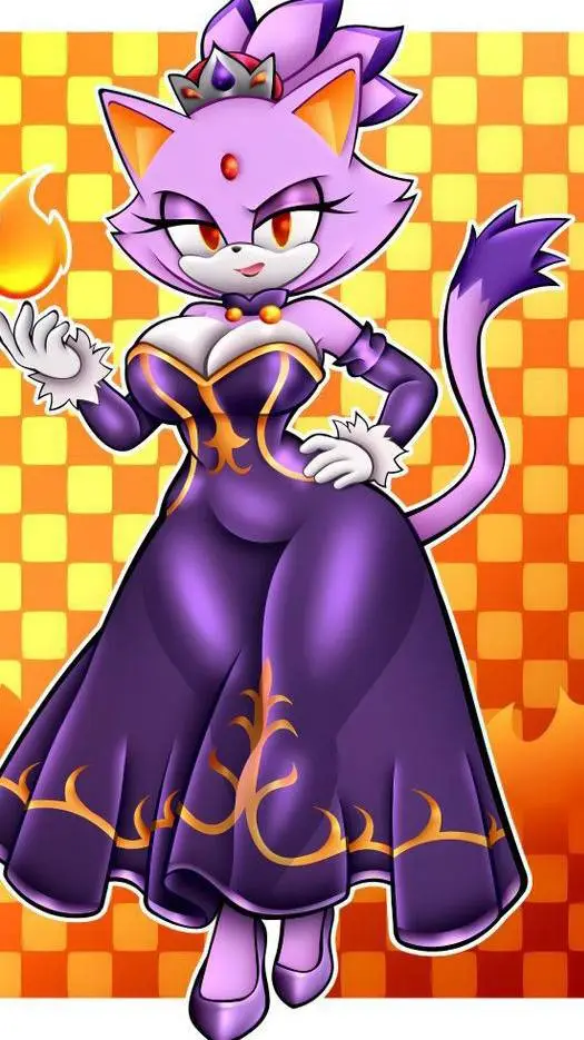 ai character: Blaze The Cat  background