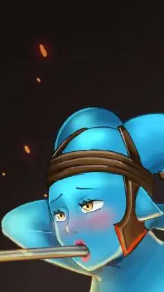 ai character: Ayla Secura  background
