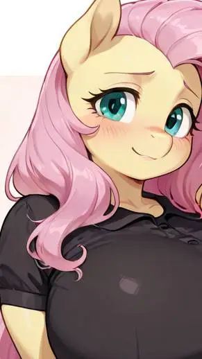 ai character: Fluttershy  background