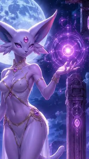 ai character: Espeon  background