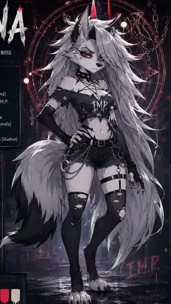 ai character: Loona  background